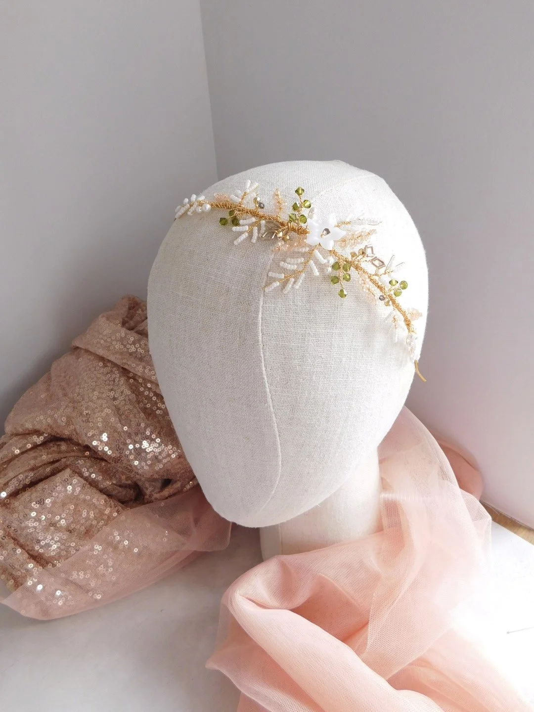 Josie Delicate Bridal Side Tiara — Elsa Rose Boutique